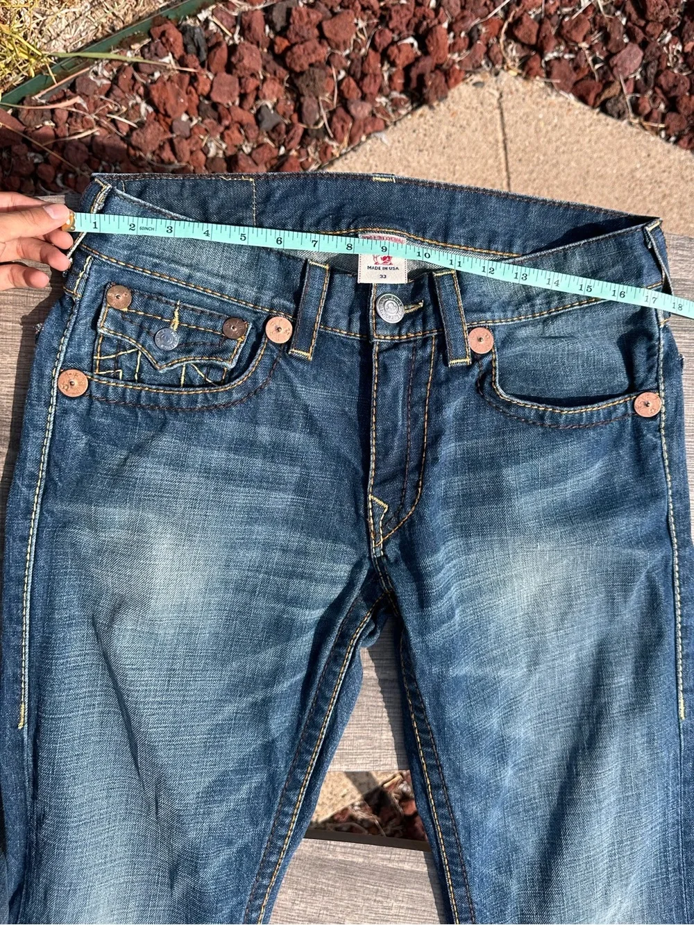 Men's True Religion Washed Bootcut Jeans